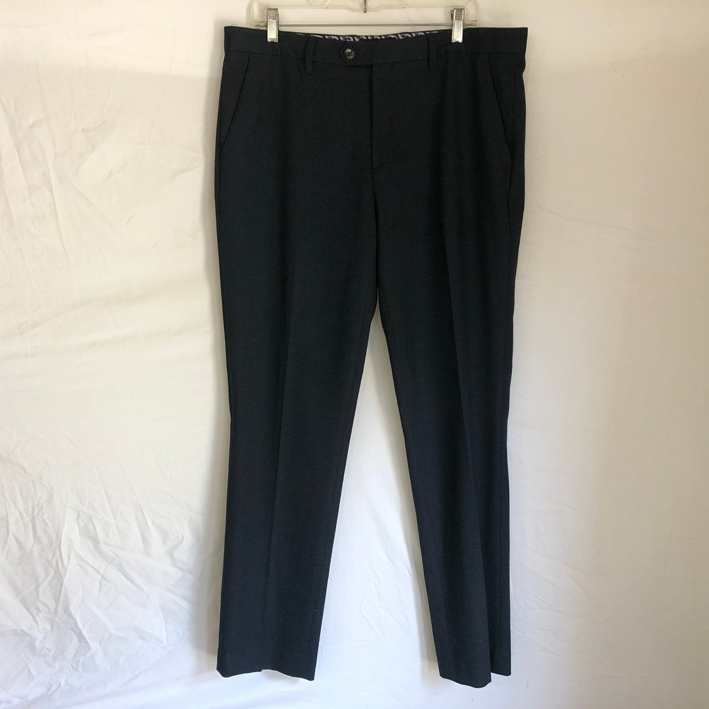 Ted Baker London Mens Navy Blue Textured Dress Pants Trousers 36R CABTRO